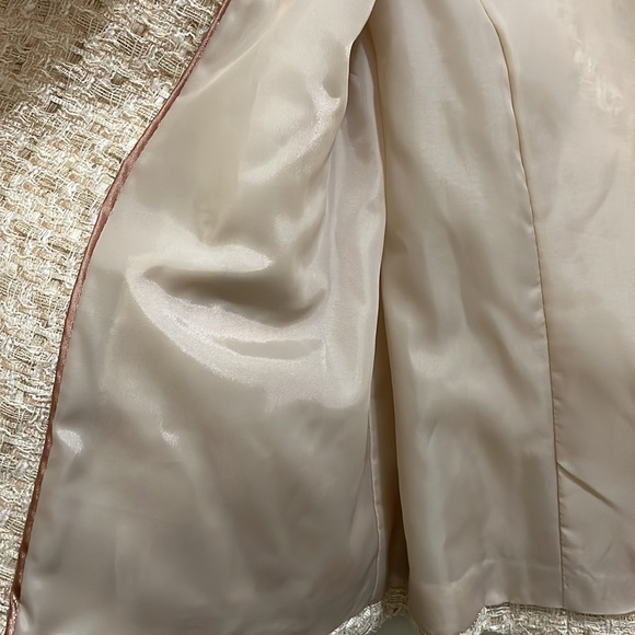 H&M Cream Gold woven blend blazer (sz 10) - Picture 7 of 11